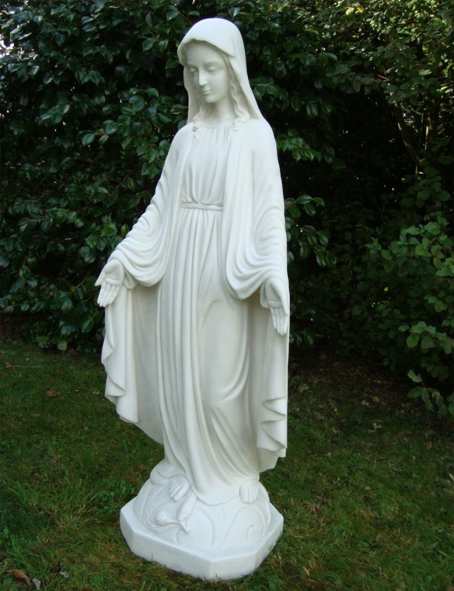 STATUES & SCULPTURES Virgin Mary 85Cm Marble Resin Garden Statue Hot