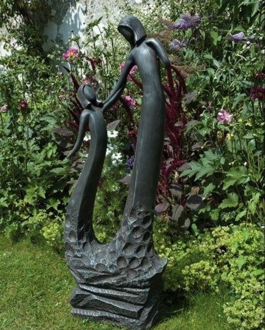 STATUES & SCULPTURES Loving Mother Modern Poly Resin Garden Statue New