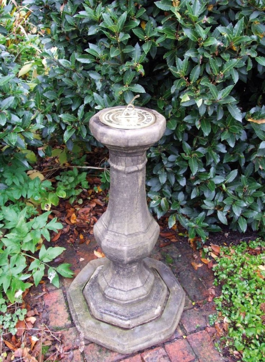 STATUES & SCULPTURES Pedestal Brass Stone Garden Sundial Wholesale