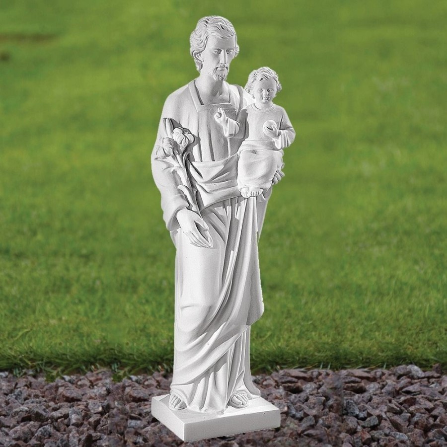 STATUES & SCULPTURES St. Joseph 60Cm Marble Resin Garden Statue Best