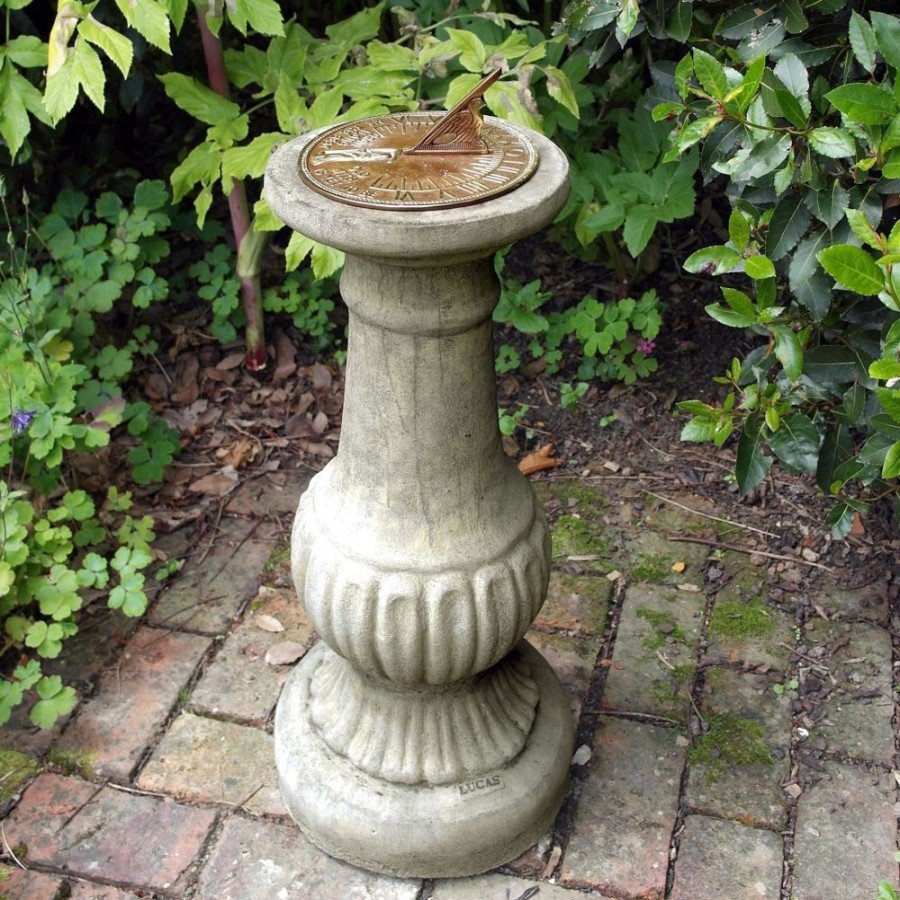 STATUES & SCULPTURES Victorian Aged Brass Stone Garden Sundial Online