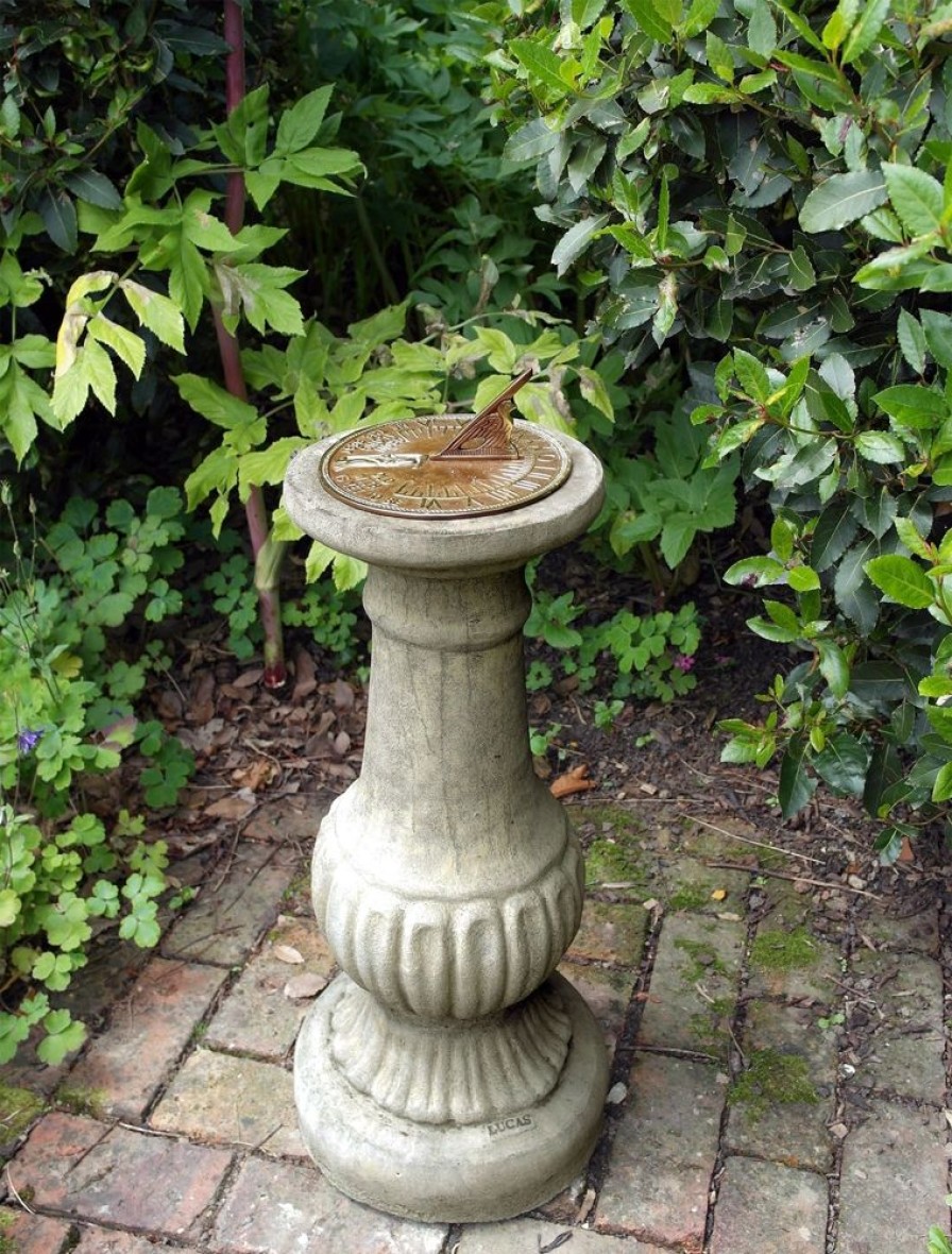 STATUES & SCULPTURES Victorian Aged Brass Stone Garden Sundial Online