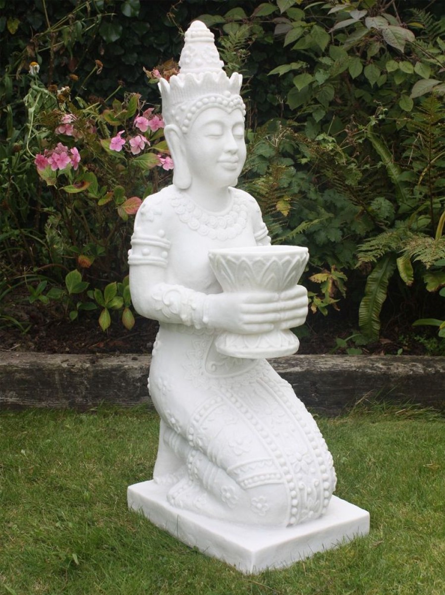 STATUES & SCULPTURES Thai Princess 85Cm Marble Resin Garden Ornament Best