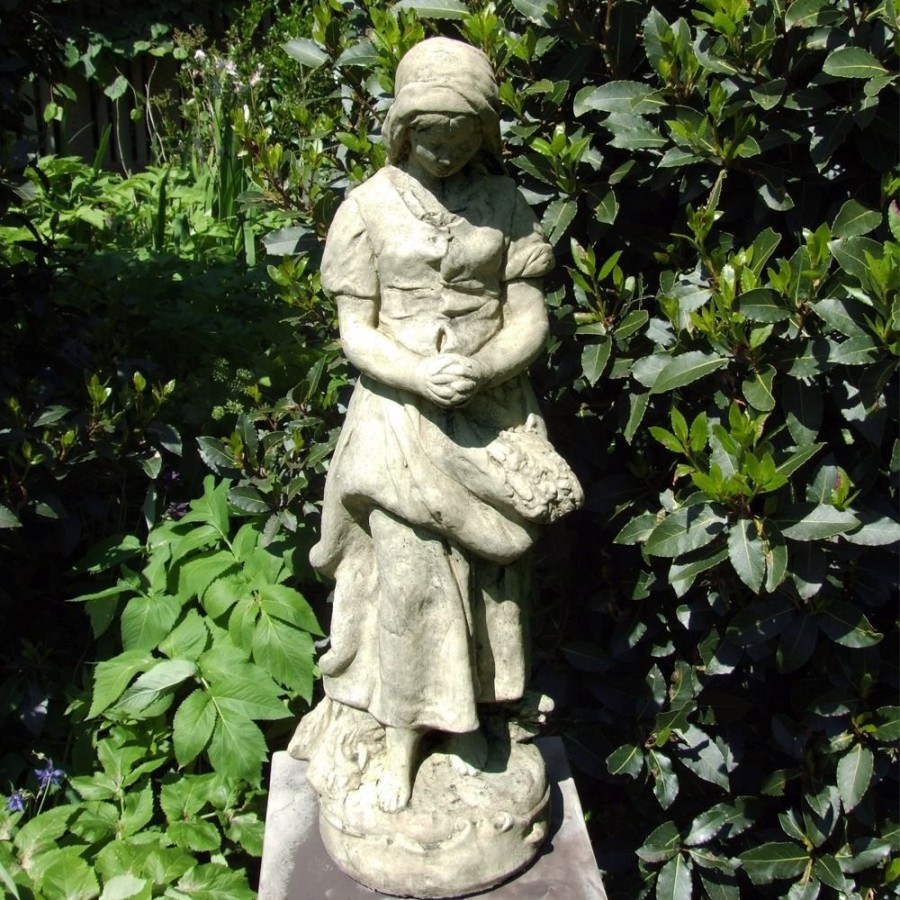 STATUES & SCULPTURES Peasant Girl 71Cm Stone Garden Statue Online