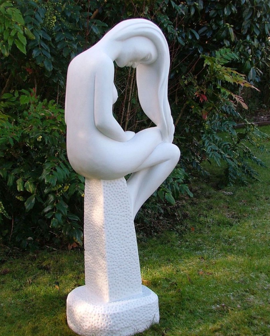 STATUES & SCULPTURES Europa 110Cm Nude Marble Resin Garden Statue Clearance