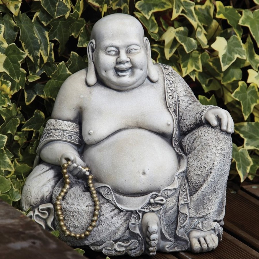 STATUES & SCULPTURES Pearl Stone Buddha Garden Ornament Online