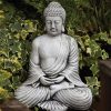 STATUES & SCULPTURES Serene Thai Stone Buddha Garden Ornament Best