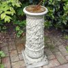 STATUES & SCULPTURES Vine Aged Brass Stone Garden Sundial Online