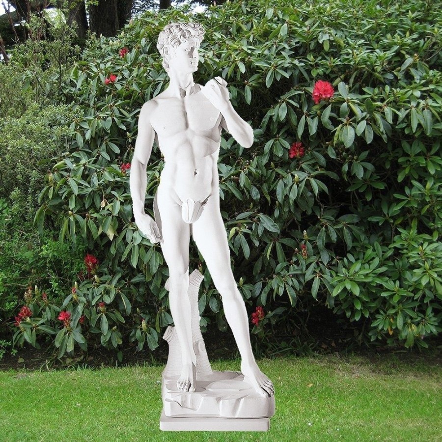 STATUES & SCULPTURES Michelangelo David 84Cm Marble Resin Garden Statue Wholesale