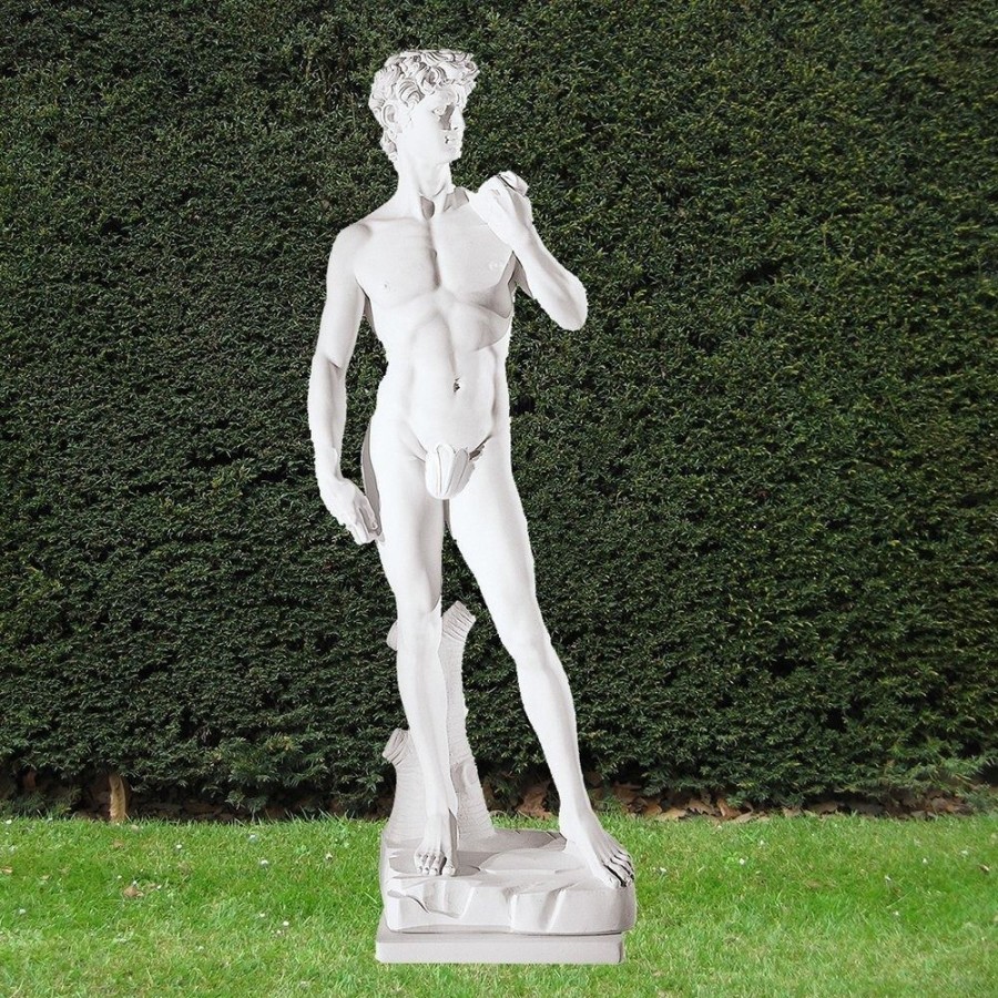 STATUES & SCULPTURES Michelangelo David 84Cm Marble Resin Garden Statue Wholesale