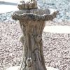 STATUES & SCULPTURES Twin Feeder Stone Garden Birdbath Best