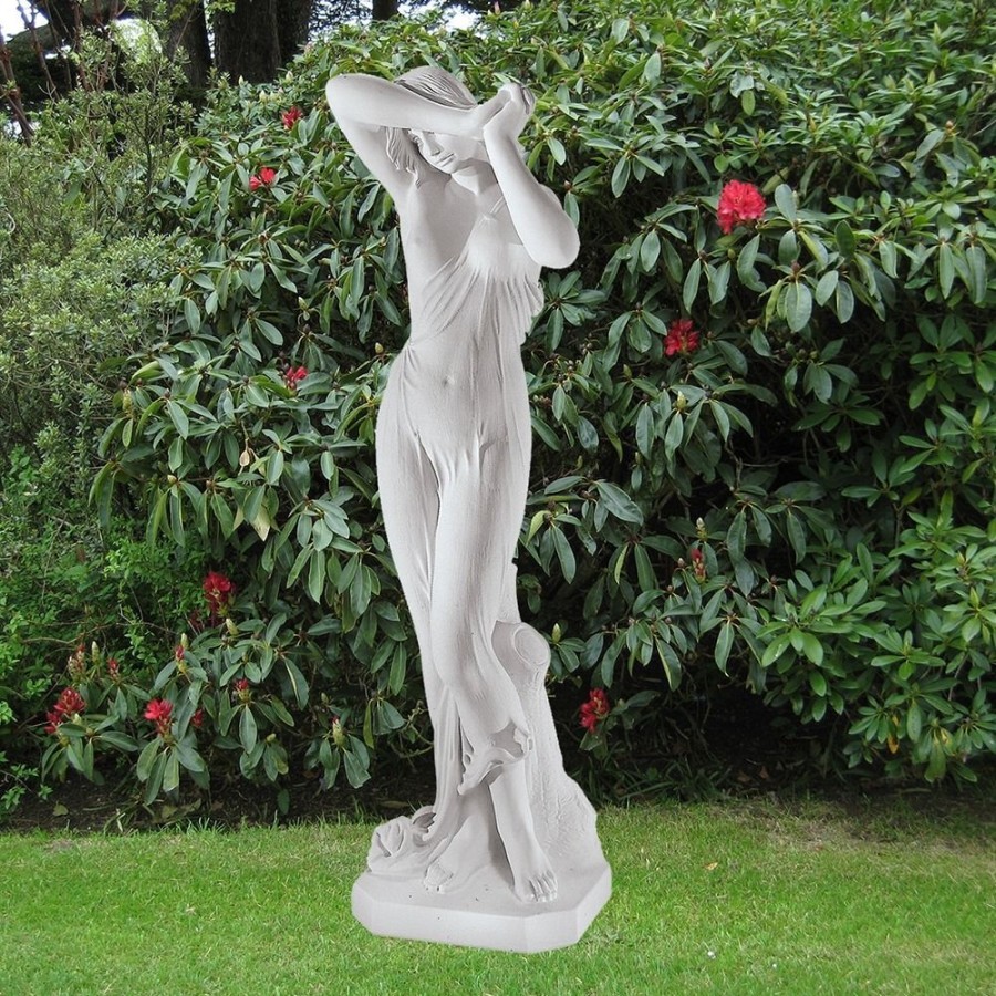 STATUES & SCULPTURES Shy Maiden 52Cm Marble Resin Garden Statue Best