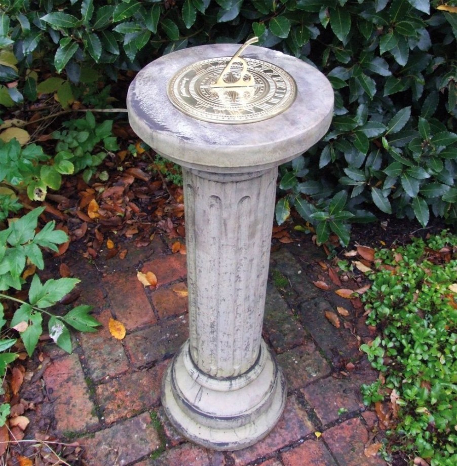 STATUES & SCULPTURES Brighton Brass Stone Garden Sundial Hot