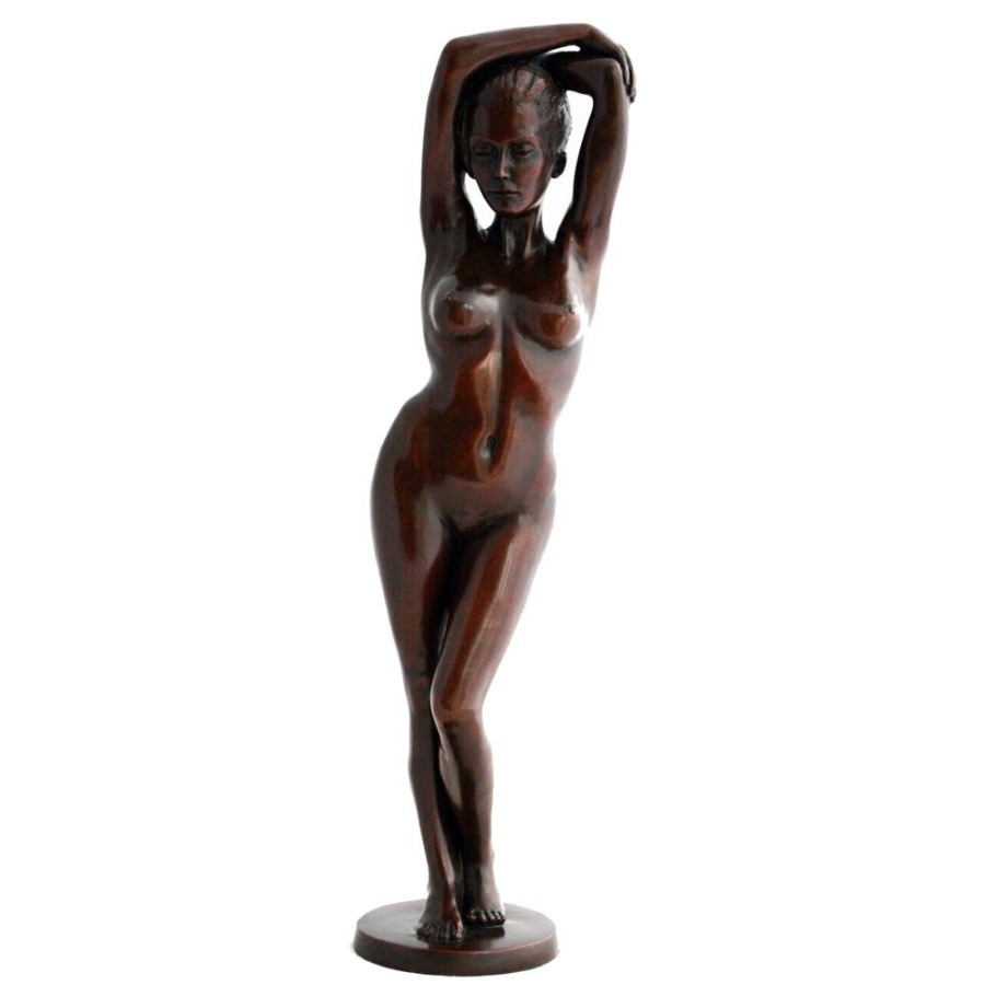 STATUES & SCULPTURES Standing Woman Bronze Indoor Sculpture Hot