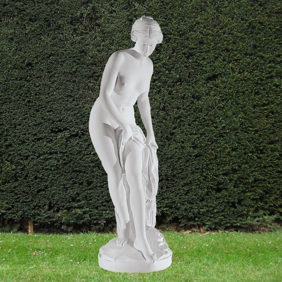 STATUES & SCULPTURES Bathing Goddess 120Cm Marble Resin Garden Statue Clearance