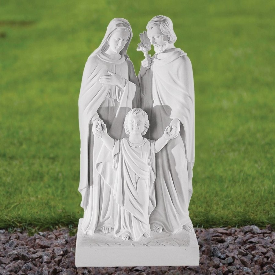 STATUES & SCULPTURES Religious Family 50Cm Marble Resin Garden Statue Hot