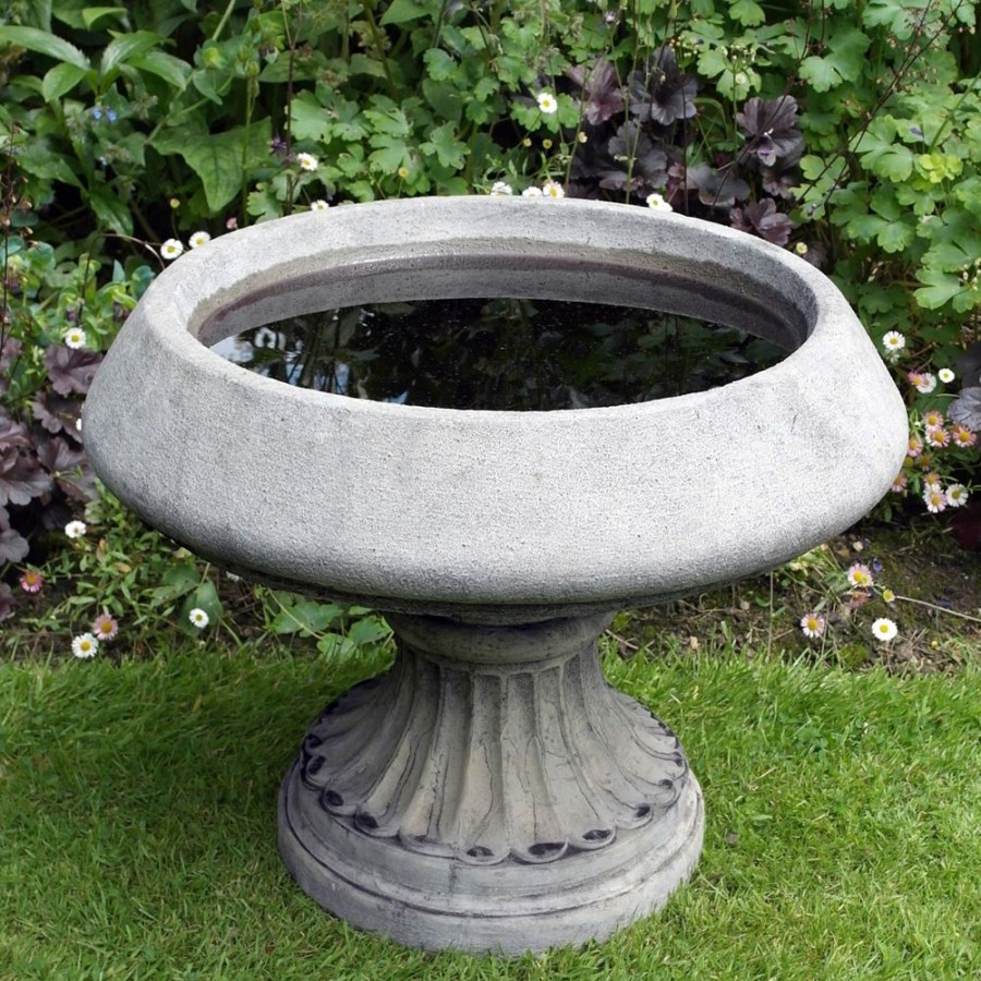 STATUES & SCULPTURES Edwardian Design Stone Garden Birdbath Clearance