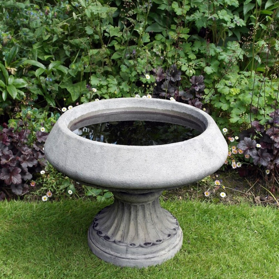 STATUES & SCULPTURES Edwardian Design Stone Garden Birdbath Clearance