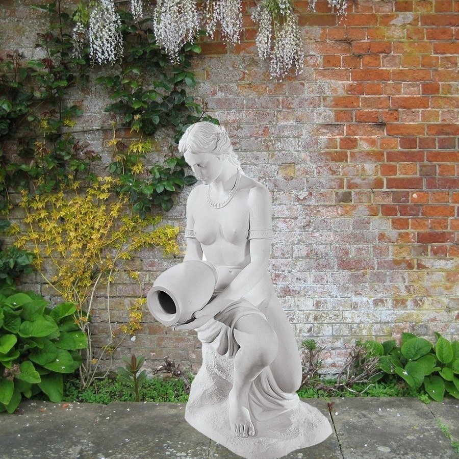 STATUES & SCULPTURES Water Bearer 90Cm Marble Resin Garden Statue Online