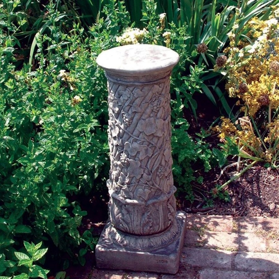 STATUES & SCULPTURES Vine Column Stone Garden Pedestal New