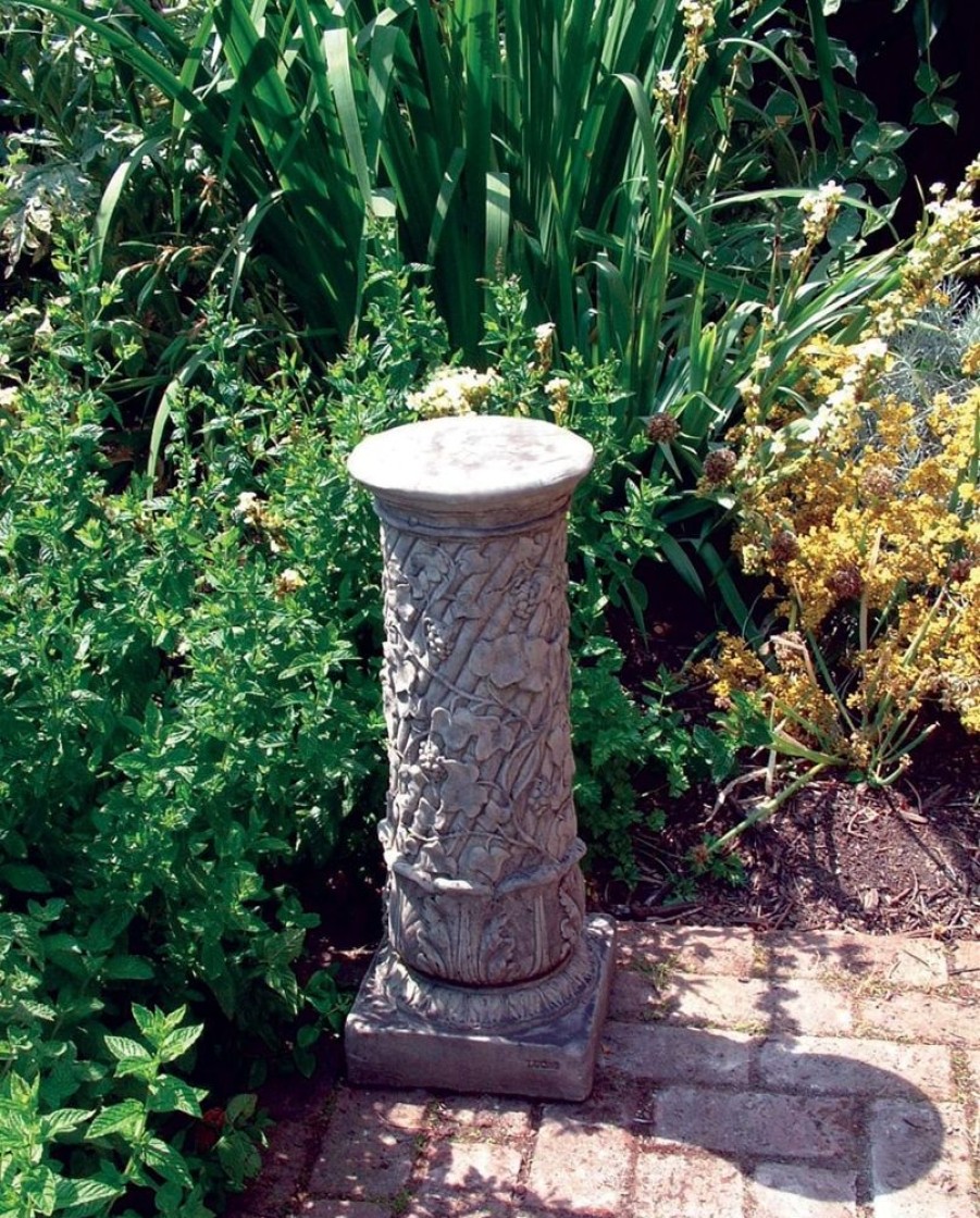 STATUES & SCULPTURES Vine Column Stone Garden Pedestal New