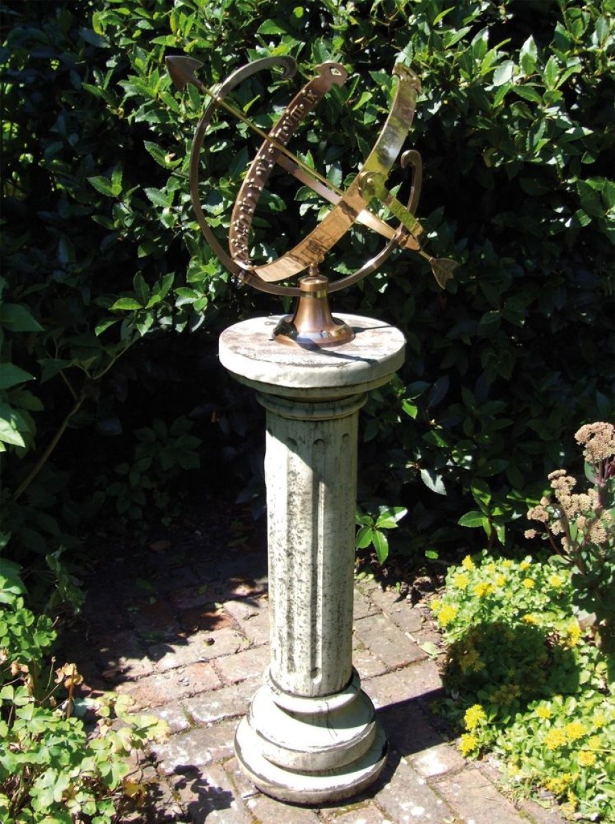 STATUES & SCULPTURES Brighton Armillary 125Cm Stone Garden Sundial Hot