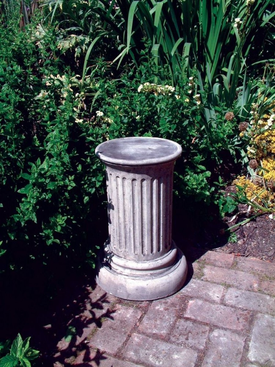 STATUES & SCULPTURES Doric Column 49Cm Stone Garden Pedestal Clearance