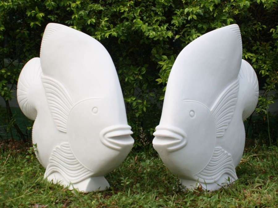 STATUES & SCULPTURES Fish Marble Resin Garden Ornaments Wholesale