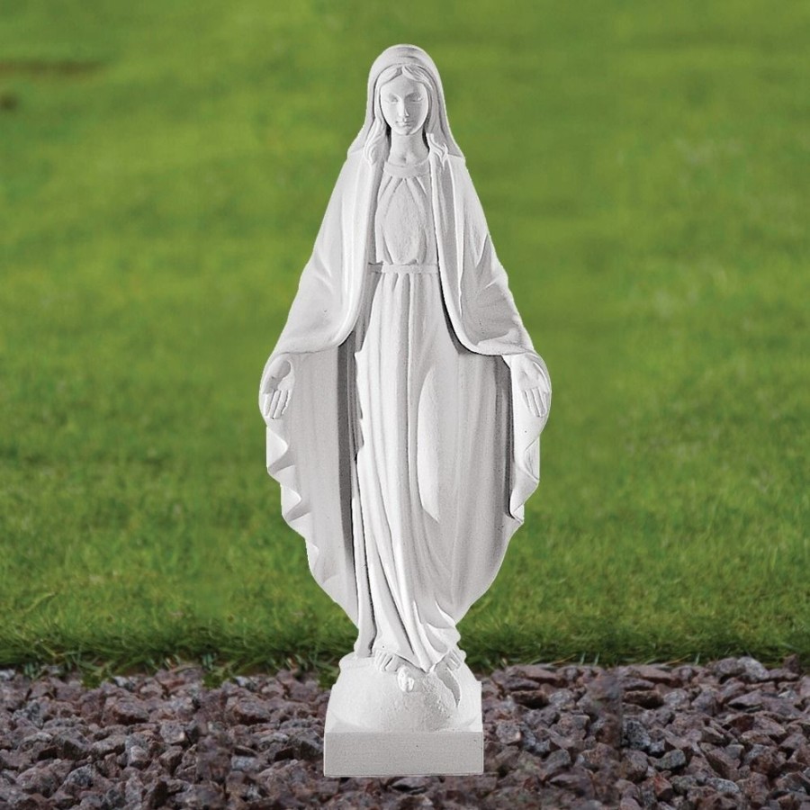 STATUES & SCULPTURES Virgin Mary 41Cm Marble Resin Garden Statue Best