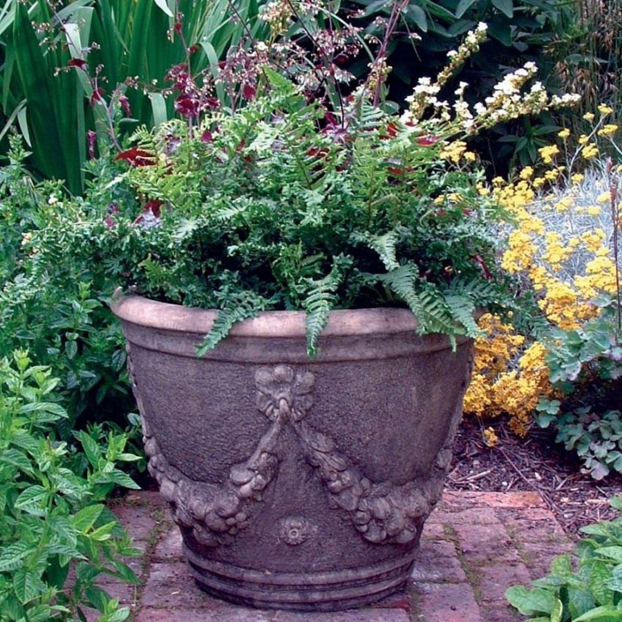 STATUES & SCULPTURES Swagg Urn Stone Garden Planter Online