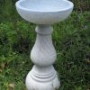 STATUES & SCULPTURES Buttermere Granite Resin Modern Garden Bird Bath Best