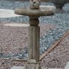 STATUES & SCULPTURES Classic Squirrel Stone Garden Birdbath Hot