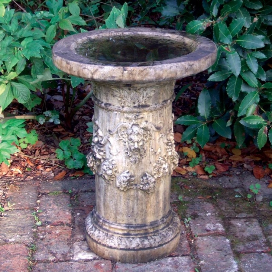 STATUES & SCULPTURES Gothic Design Stone Garden Birdbath Best