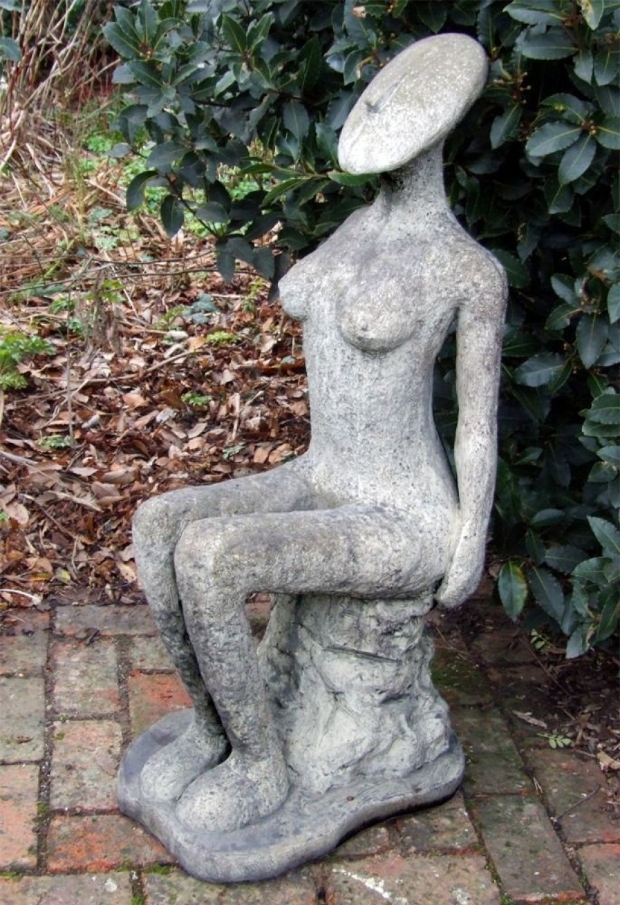 STATUES & SCULPTURES Fadila Nude Modern Stone Garden Statue Online