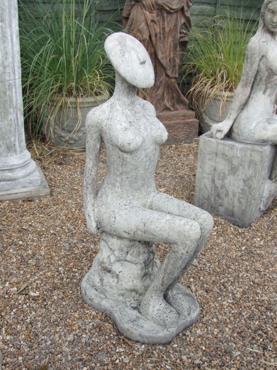 STATUES & SCULPTURES Fadila Nude Modern Stone Garden Statue Online