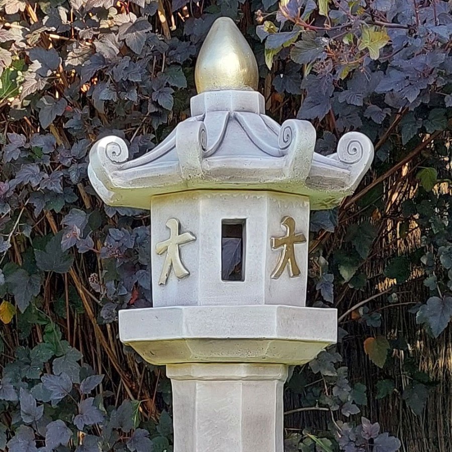 STATUES & SCULPTURES Classic Candle Japanese Pagoda Lantern Stone Garden Ornament New