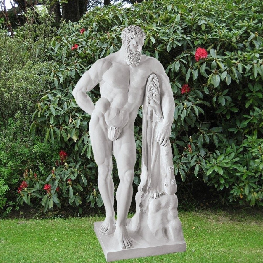 STATUES & SCULPTURES Hercules 60Cm Marble Resin Garden Statue Wholesale