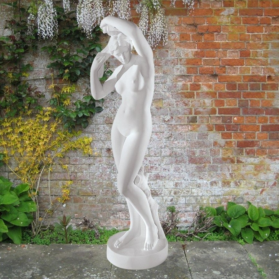 STATUES & SCULPTURES Bathing Venus 80Cm Marble Resin Garden Statue Clearance