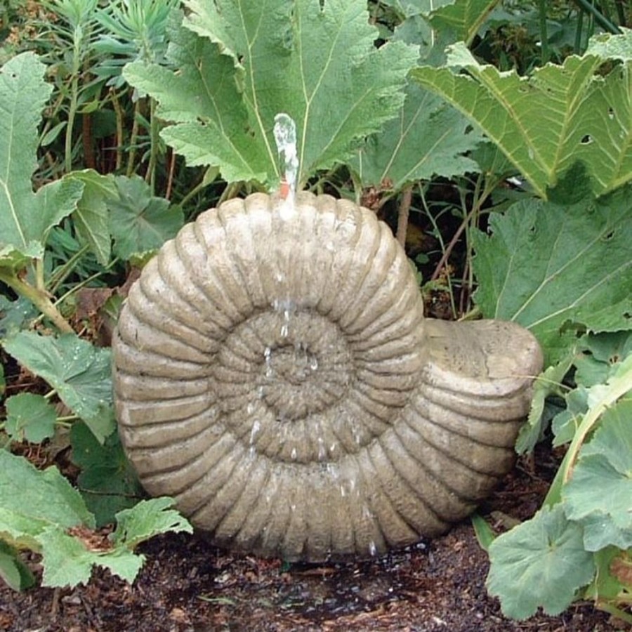 STATUES & SCULPTURES Grand Ammonite Fossil Stone Garden Water Feature Online