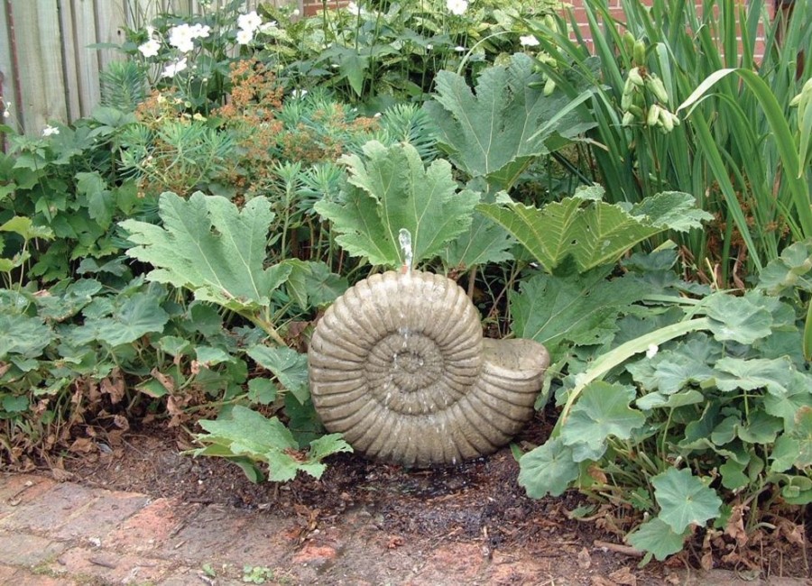 STATUES & SCULPTURES Grand Ammonite Fossil Stone Garden Water Feature Online