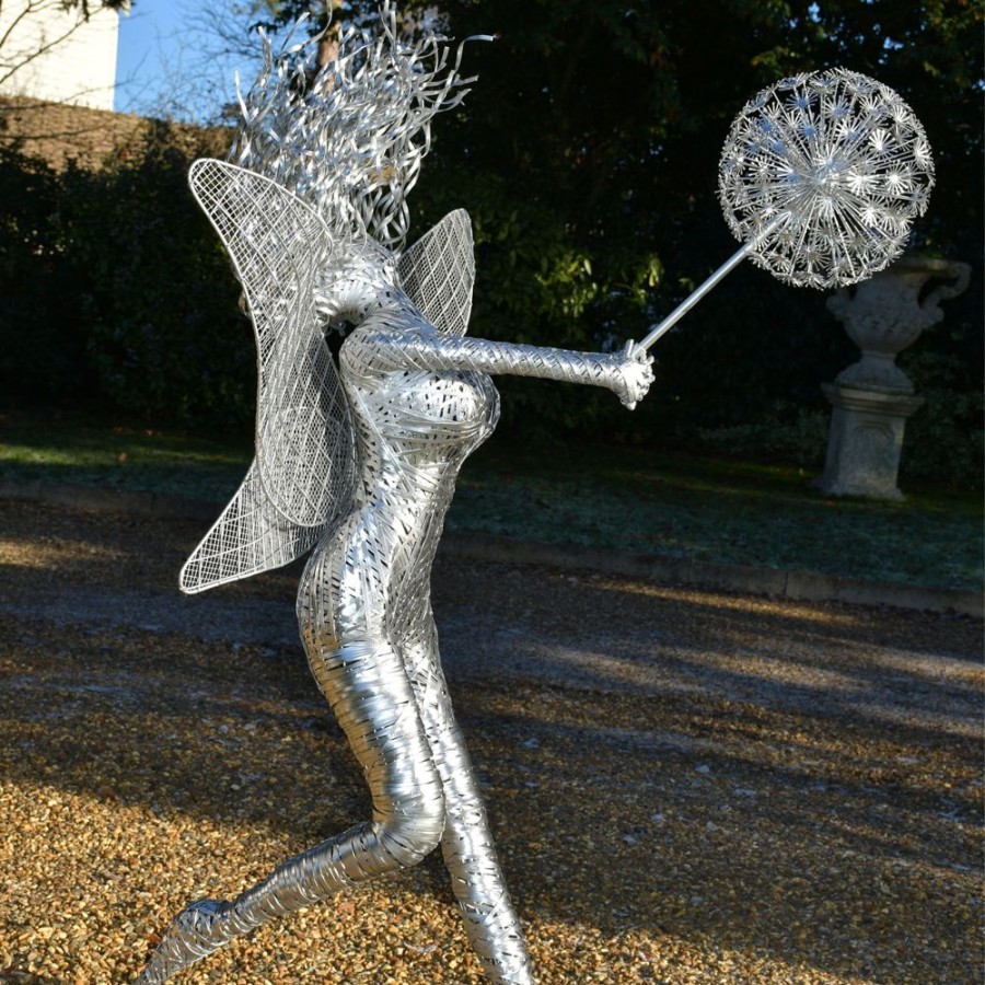 STATUES & SCULPTURES Luna Fairy Metal Wire Garden Sculpture Online