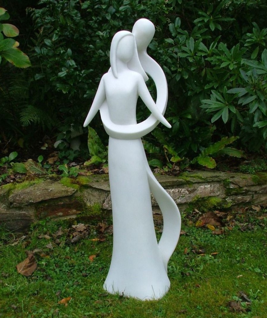 STATUES & SCULPTURES Everlasting Love 85Cm Marble Resin Garden Statue Hot