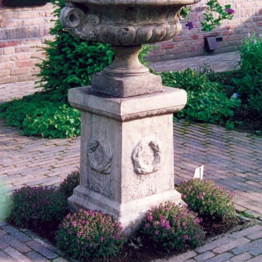 STATUES & SCULPTURES Laurel Column Stone Garden Pedestal Best