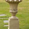 STATUES & SCULPTURES Annecy Vase On Pedestal Stone Garden Planter Best