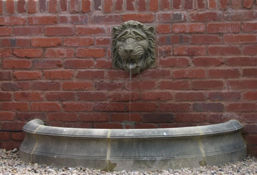 STATUES & SCULPTURES Half Circle Medium Stone Pool Surround Water Feature Online