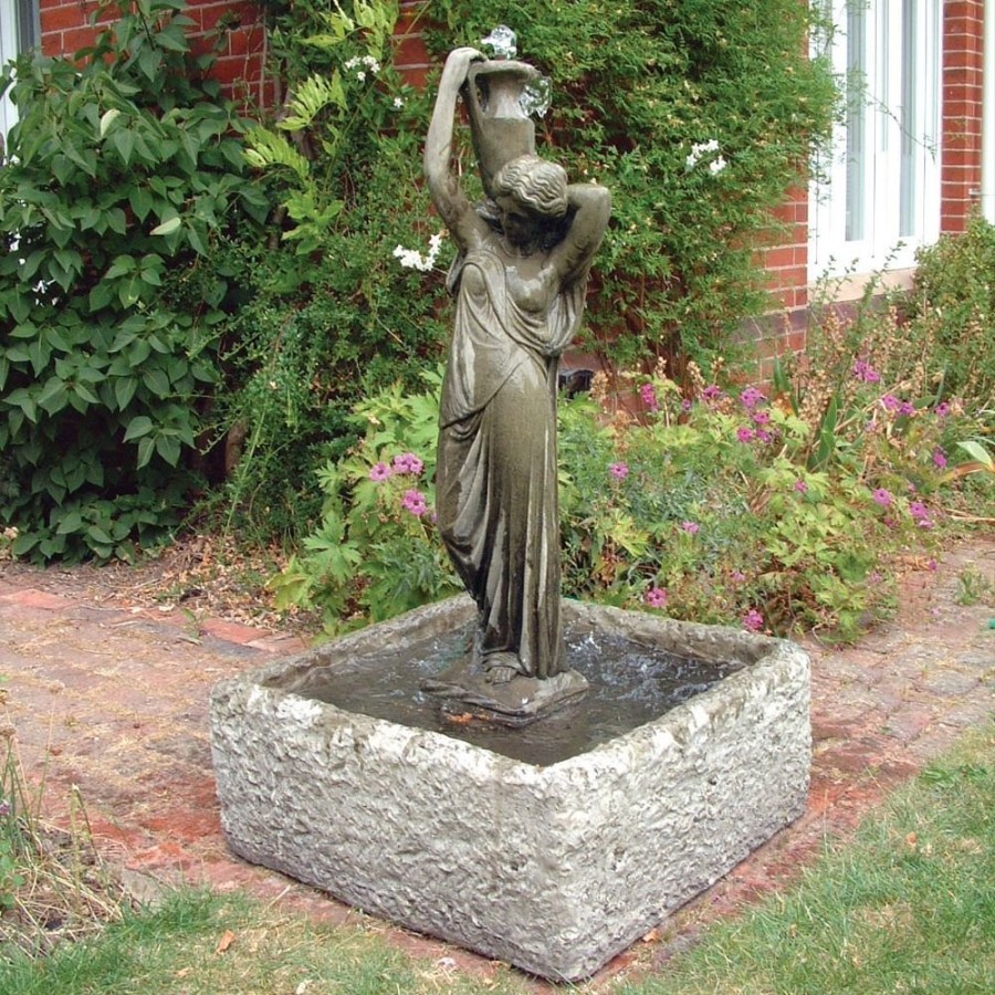 STATUES & SCULPTURES Nicole Fountain Stone Garden Water Feature New