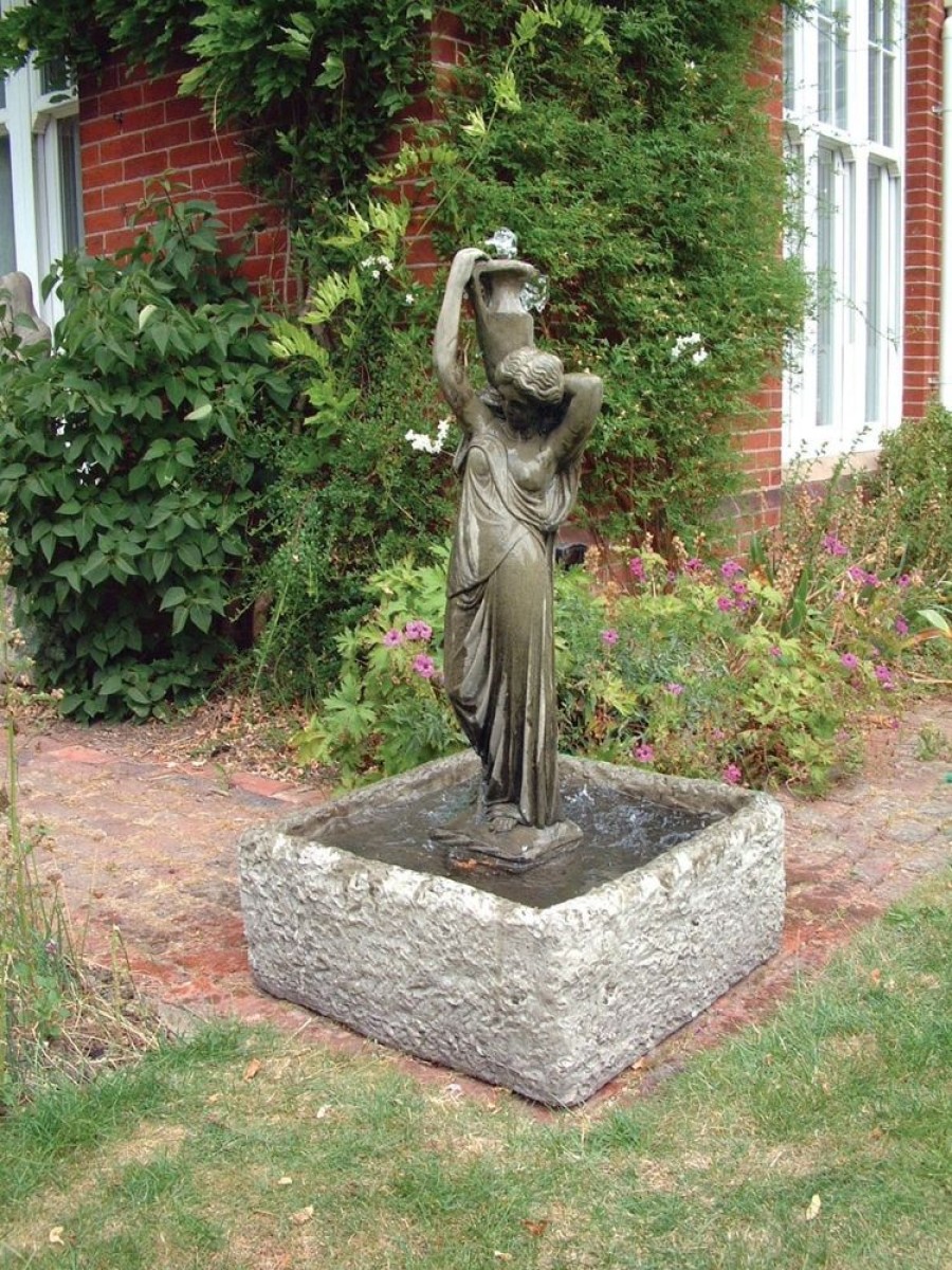 STATUES & SCULPTURES Nicole Fountain Stone Garden Water Feature New