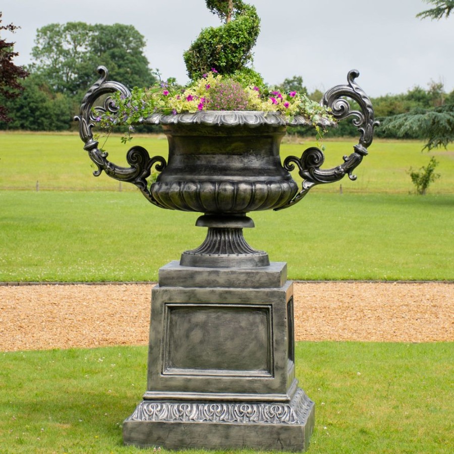 STATUES & SCULPTURES Grand Cheshire Urn Bronze Metal Garden Planter Wholesale