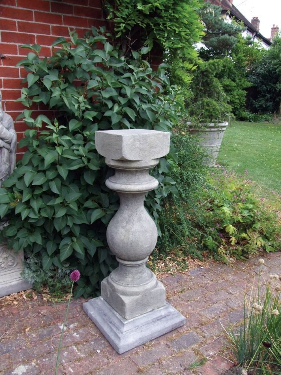 STATUES & SCULPTURES Grand Baluster Column Stone Garden Pedestal Hot