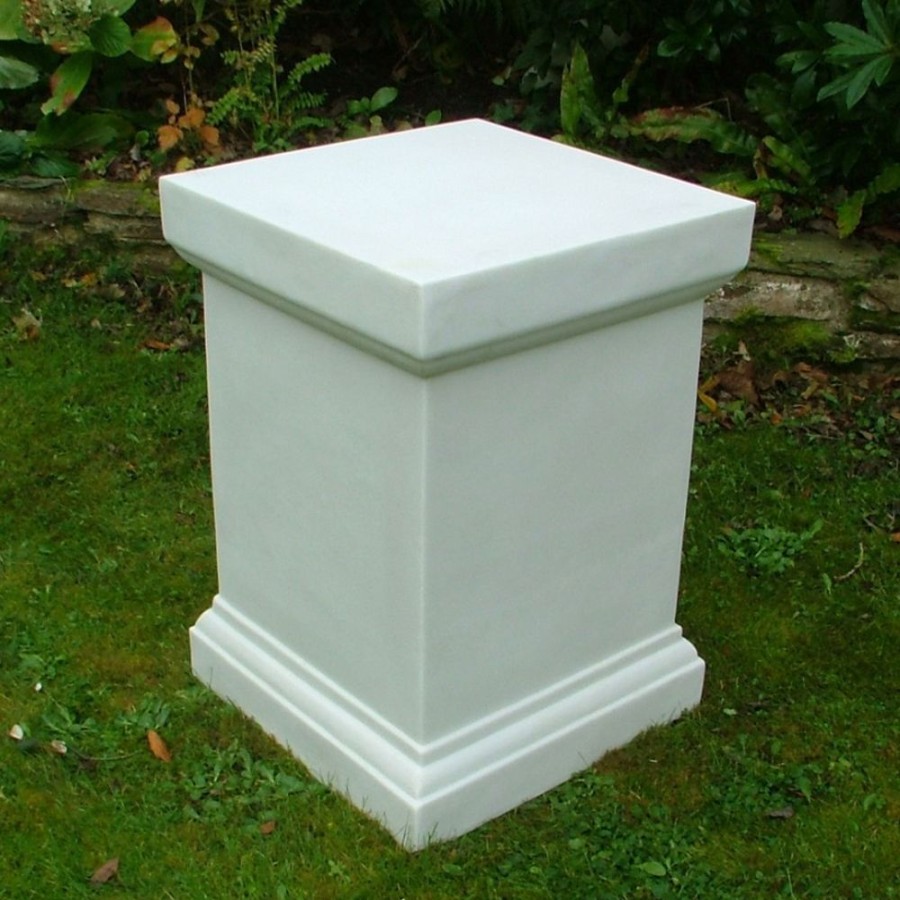 STATUES & SCULPTURES Plain 52Cm Marble Resin Garden Pedestal Wholesale